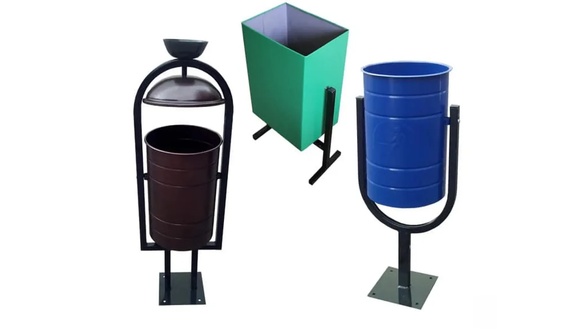 Урна Элегия  25 литр сталь 250х250х700 мм