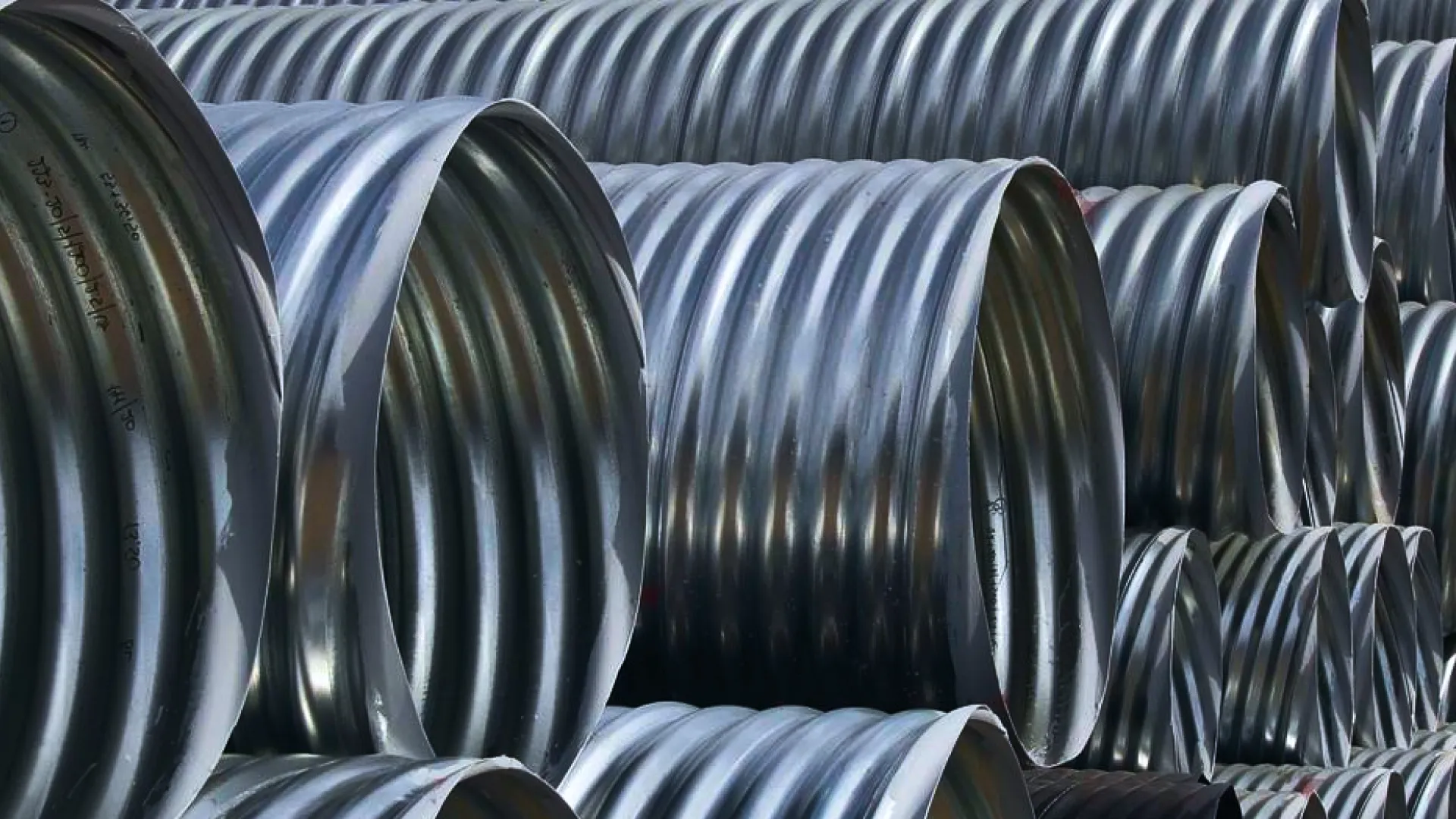 Труба гофрированная, спиральновитая цинк, полимер с двух сторон ГОСТ Р 58654-2019 2.5х900 мм