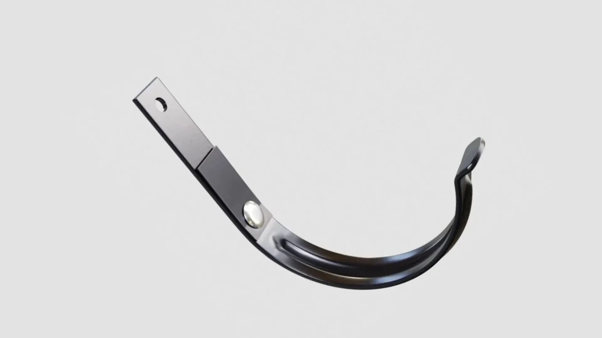 Держатель для желоба  с полимерным покрытием синий 120 мм